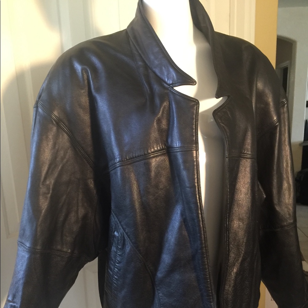 Leather Designer Jacket - image 3